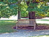 A bench in a park