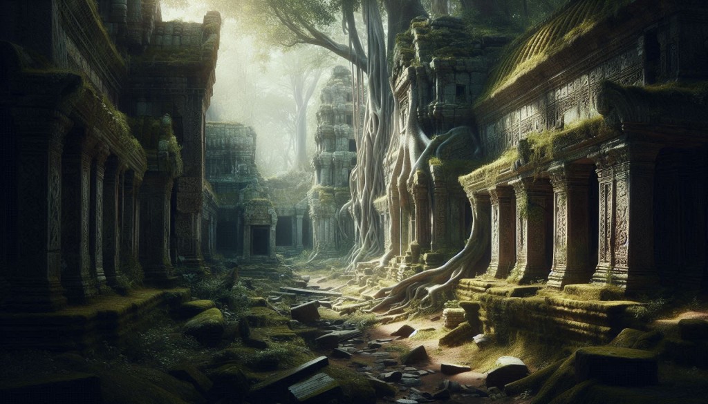 The ruins of an ancient city