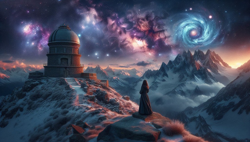 An observatory on the top of a mountain